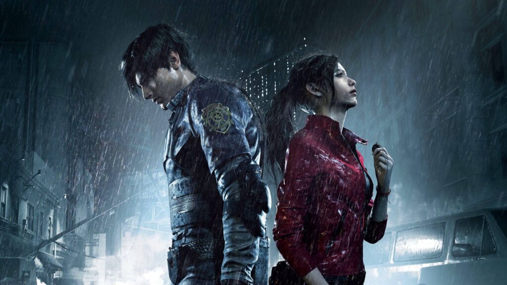 The poster for the Resident Evil 2 Remake features Leon S. Kennedy and Claire Redfield, the lead duo behind one of the most successful zombie survival games ever created