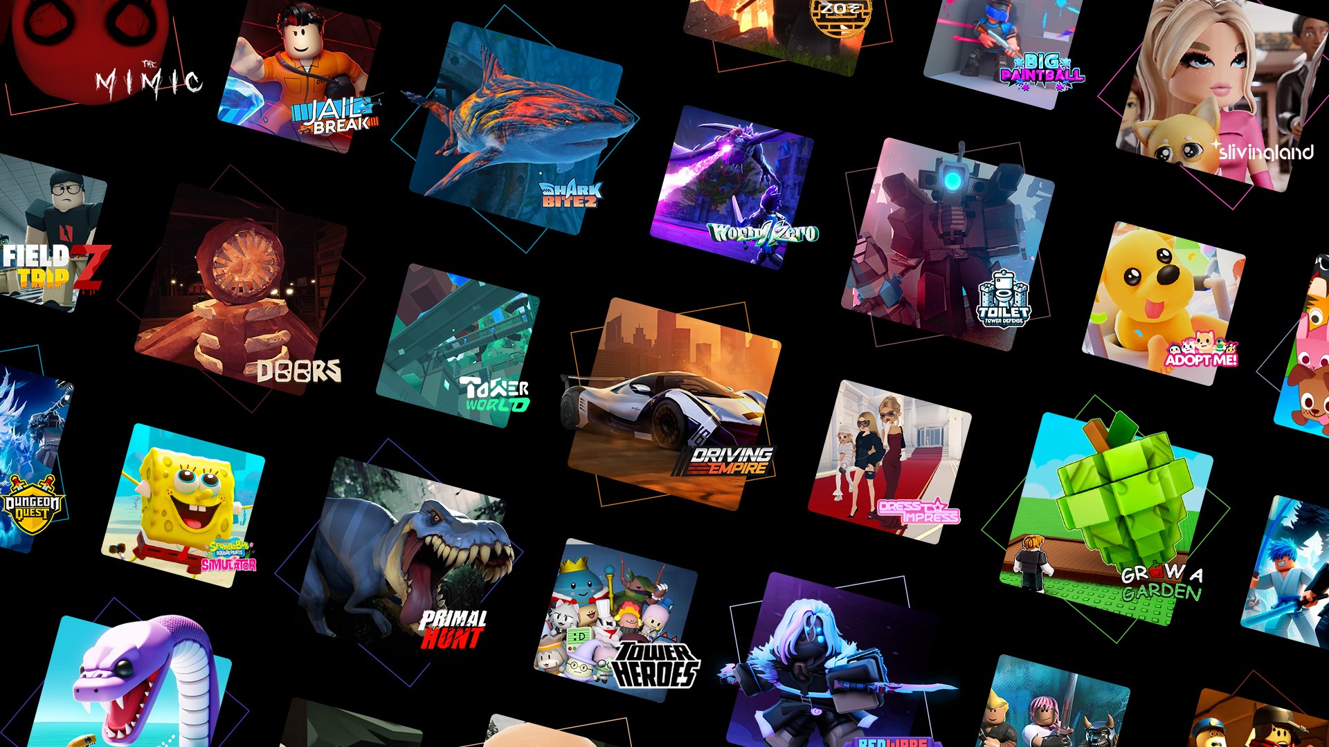 Popular Roblox games highlighting the platform’s growing influence.]
